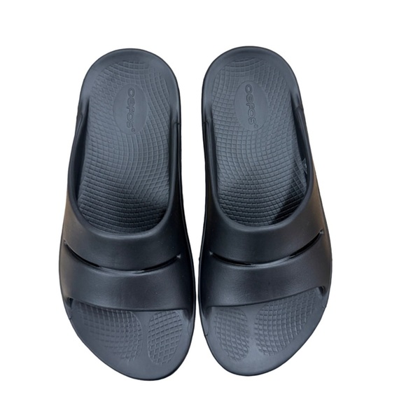OOFOS OOAHH RECOVERY SLIDE SANDAL - Black Size 9 Men\'s Size 11 Women’s main image 8